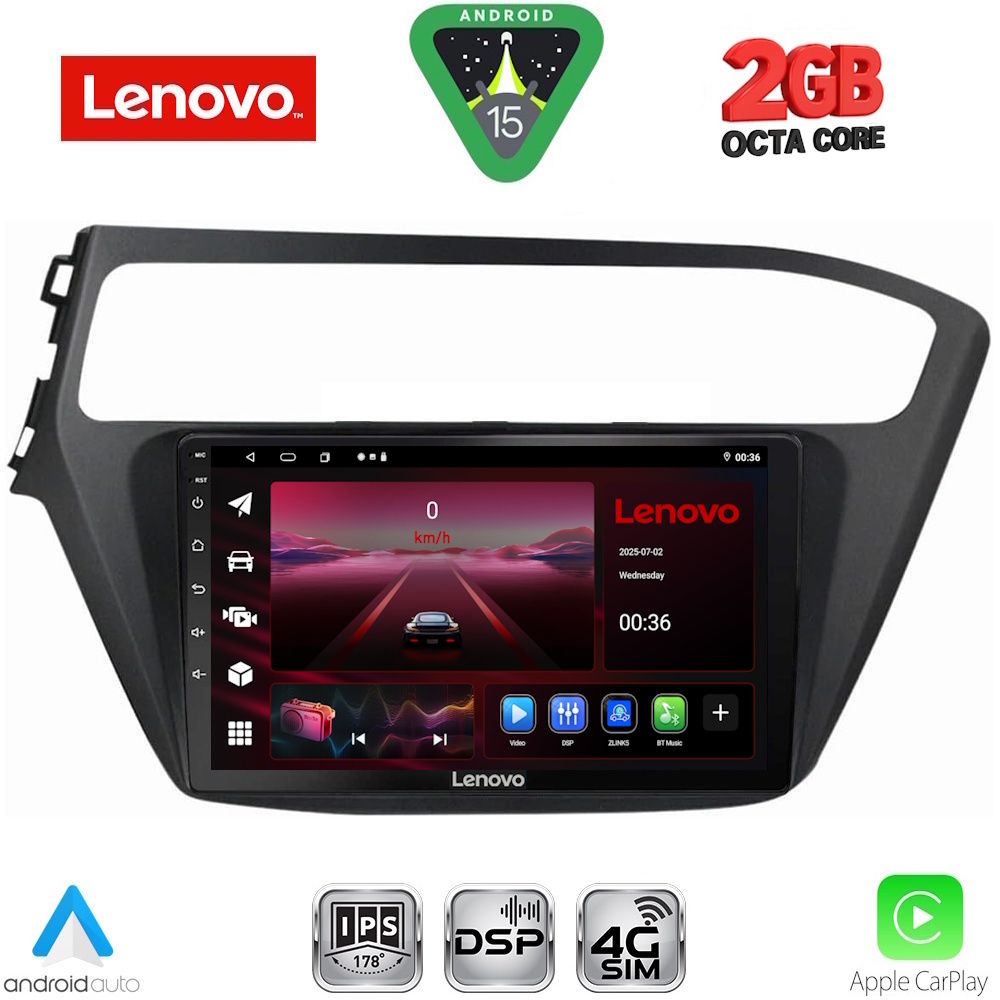 Βλησαρούλης Car Center - LENOVO LVF 5230_CPA (9inc) MULTIMEDIA TABLET for HYUNDAI i20 mod. 2019-2021