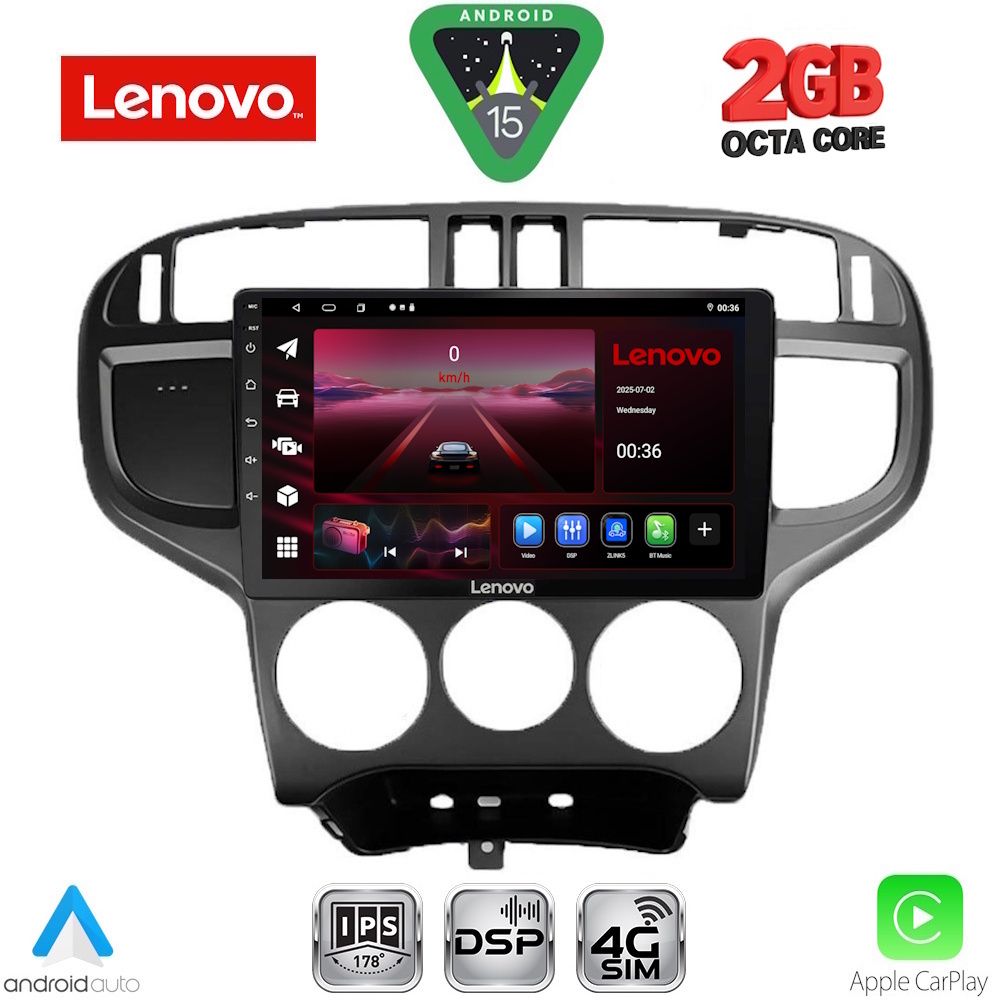 Βλησαρούλης Car Center - LENOVO LVF 5240_CPA (9inc) MULTIMEDIA TABLET for HYUNDAI MATRIX mod. 2001-2010