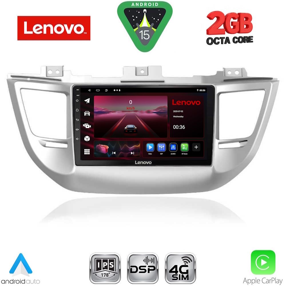 Βλησαρούλης Car Center - LENOVO LVF 5243_CPA (9inc) MULTIMEDIA TABLET for HYUNDAI TUCSON  mod. 2015-2019