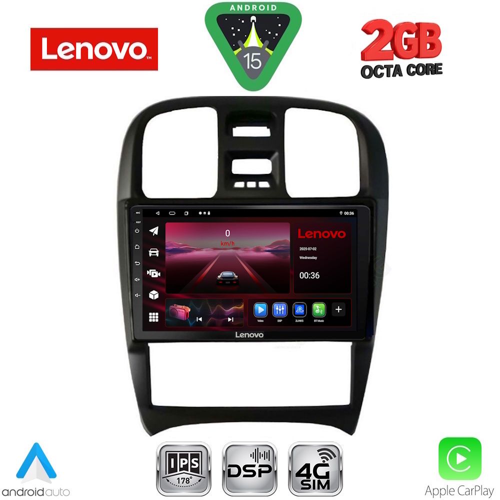 Βλησαρούλης Car Center - LENOVO LVF 5247_CPA (9inc) MULTIMEDIA TABLET for HYUNDAI SONATA mod. 2000-2006