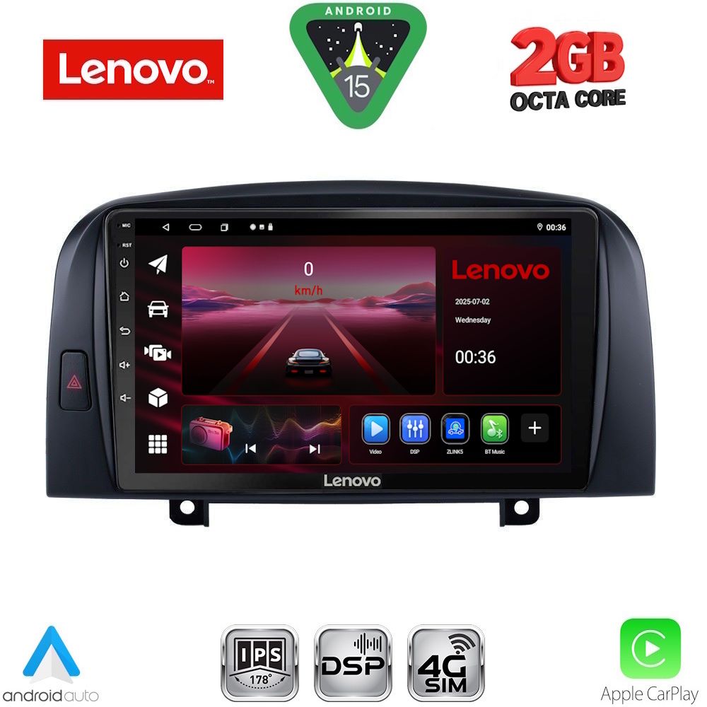 Βλησαρούλης Car Center - LENOVO LVF 5248_CPA (9inc) MULTIMEDIA TABLET for HYUNDAI  SONATA mod. 2006-2009