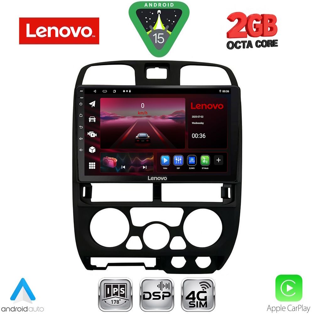 Βλησαρούλης Car Center - LENOVO LVF 5253BL_CPA (9inc) MULTIMEDIA TABLET for ISUZU D-MAX mod. 2002-2008 (BLACK)
