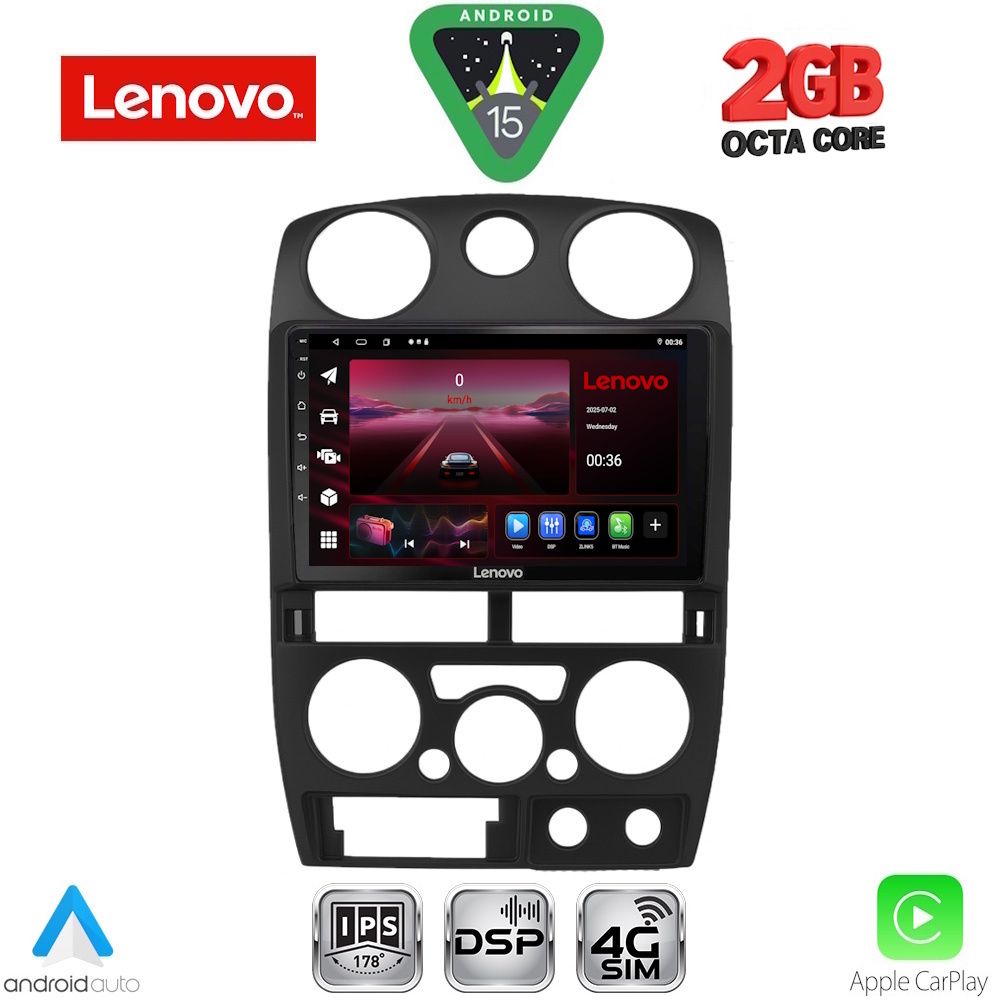 Βλησαρούλης Car Center - LENOVO LVF 5254BL_CPA (9inc) MULTIMEDIA TABLET for ISUZU D-MAX mod. 2008-2012 (BLACK)