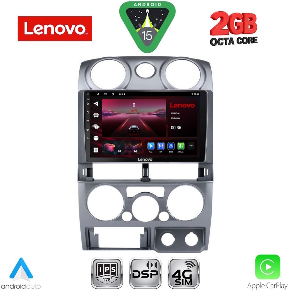 Βλησαρούλης Car Center - LENOVO LVF 5254SL_CPA (9inc) MULTIMEDIA TABLET for ISUZU D-MAX mod. 2008-2012 (SILVER)