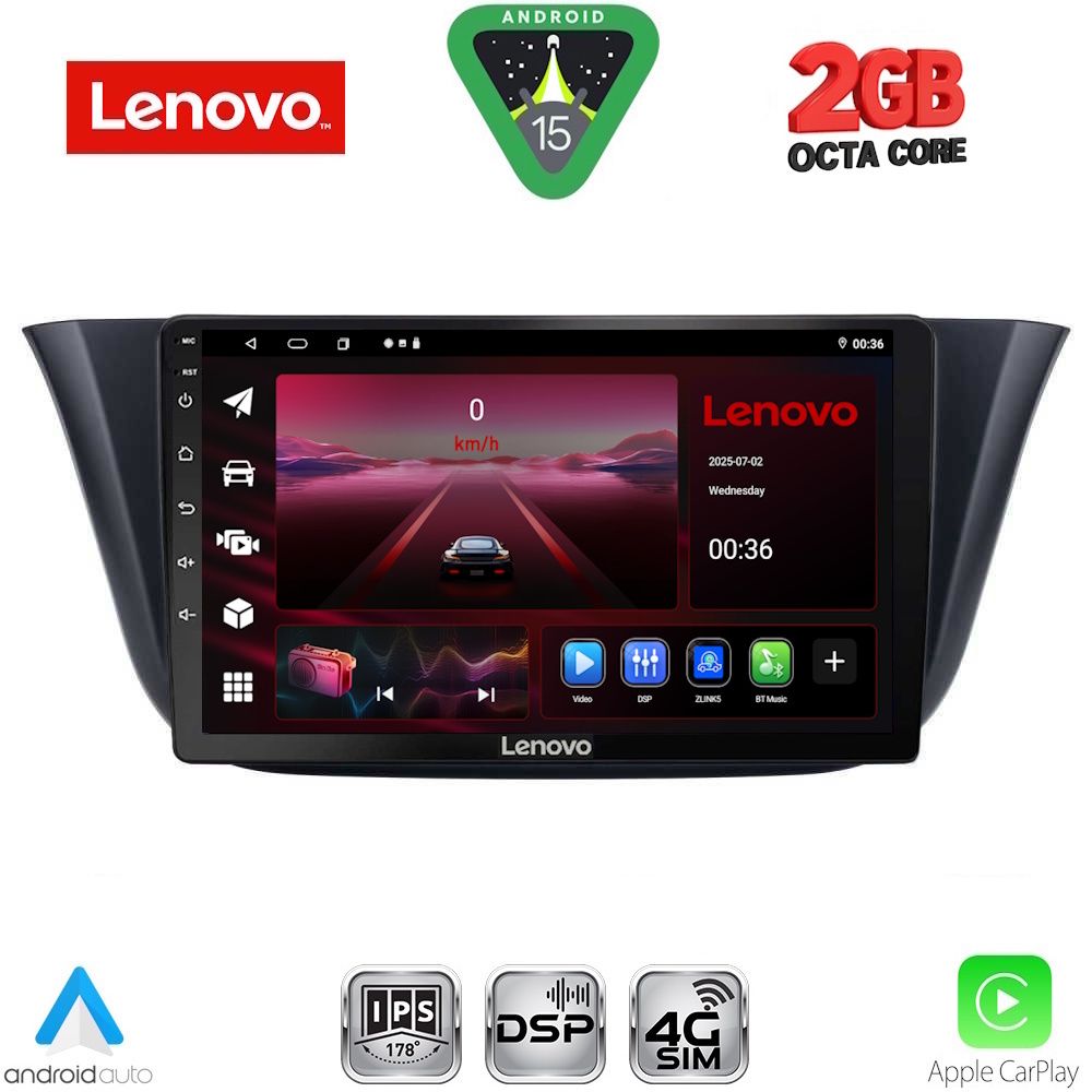 Βλησαρούλης Car Center - LENOVO LVF 5265_CPA (9inc) MULTIMEDIA TABLET for IVECO DAILY mod. 2014-2024