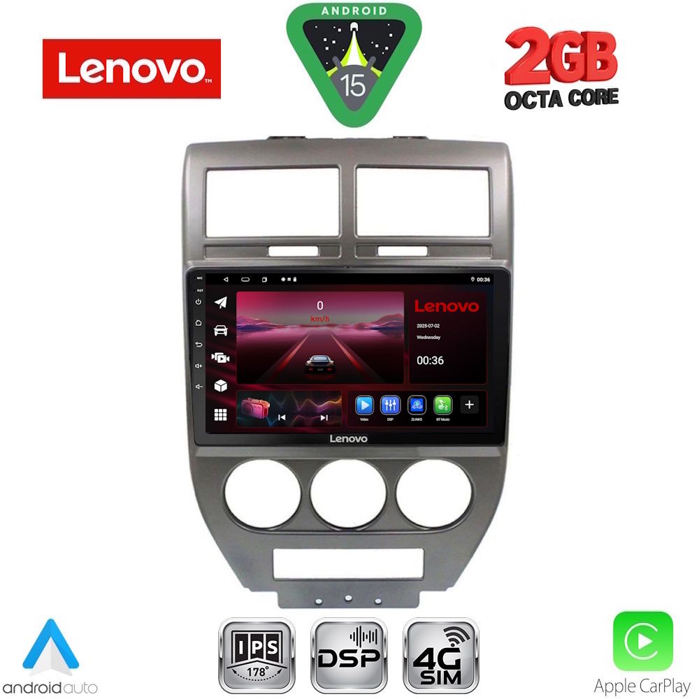 Βλησαρούλης Car Center - LENOVO LVF 5276_CPA (10inc) MULTIMEDIA TABLET for JEEP COMPASS - PATRIOT mod. 2007-2016