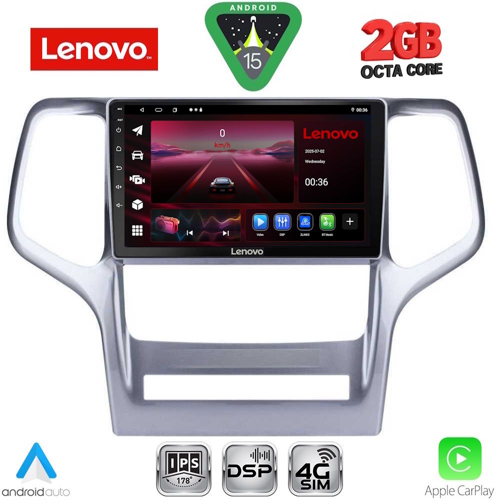 Βλησαρούλης Car Center - LENOVO LVF 5282_CPA (9inc) MULTIMEDIA TABLET for JEEP GRAND CHEROKEE mod. 2011-2014