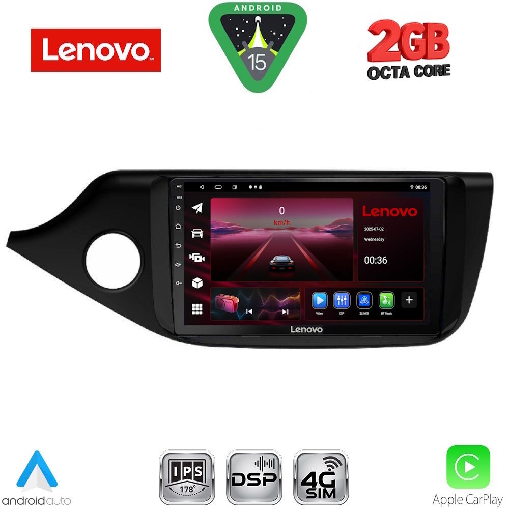 Βλησαρούλης Car Center - LENOVO LVF 5302_CPA (9inc) MULTIMEDIA TABLET for KIA CEED  mod. 2012-2018