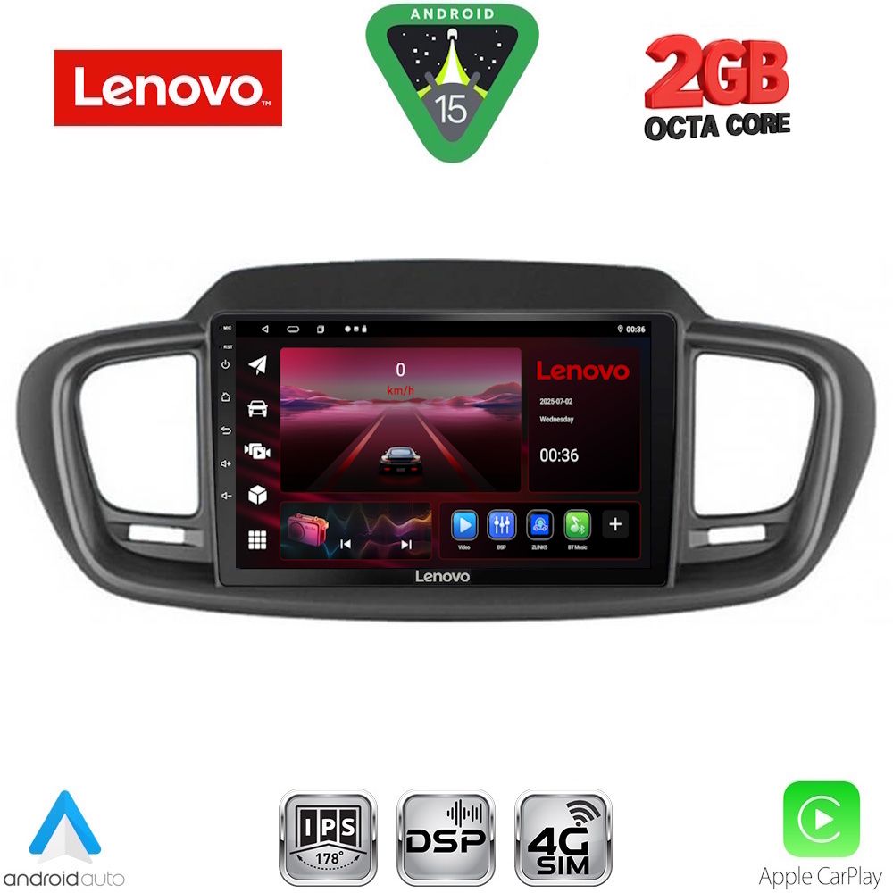 Βλησαρούλης Car Center - LENOVO LVF 5319_CPA (10inc) MULTIMEDIA TABLET for KIA SORENTO mod. 2014-2020