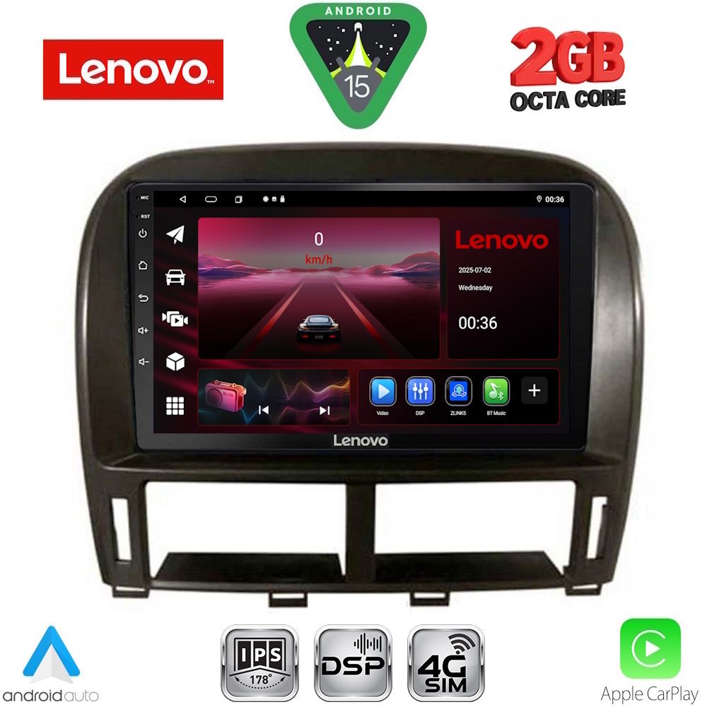 Βλησαρούλης Car Center - LENOVO LVF 5343_CPA (9inc) MULTIMEDIA TABLET for LEXUS LS 430 – XF 430 mod. 2000-2006