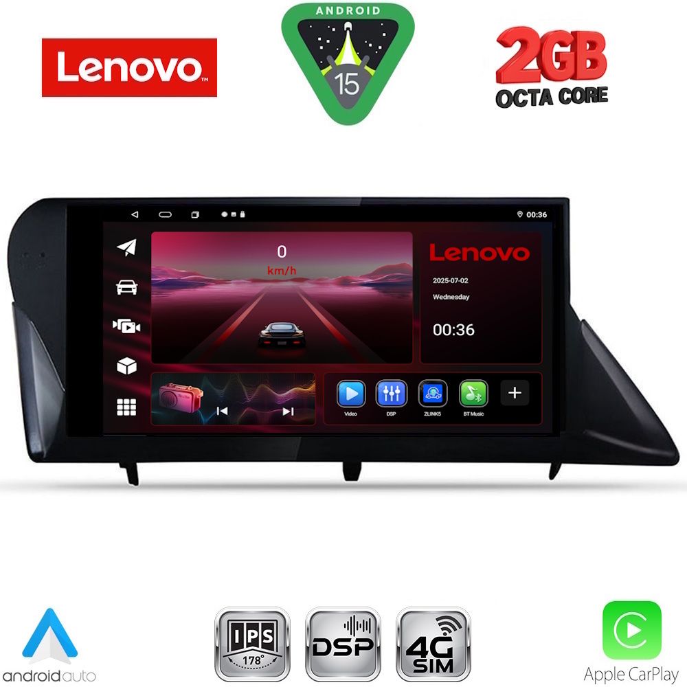 Βλησαρούλης Car Center - LENOVO LVF 5346_CPA (9inc) MULTIMEDIA TABLET for LEXUS RX mod. 2009-2014