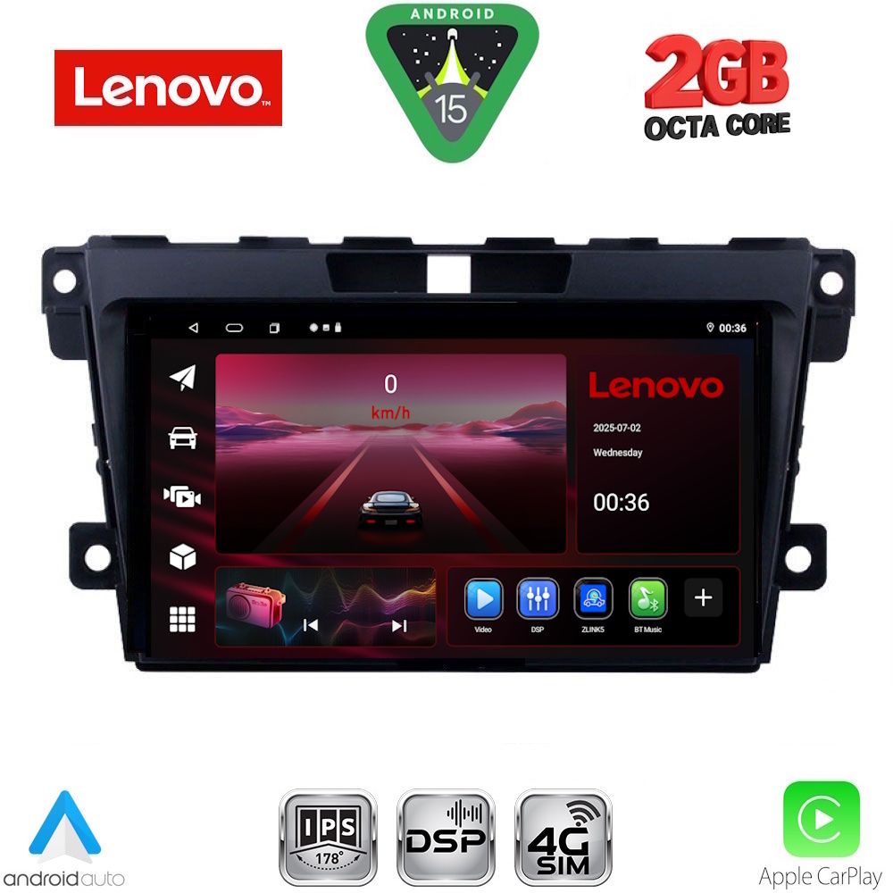 Βλησαρούλης Car Center - LENOVO LVF 5389_CPA (9inc) MULTIMEDIA TABLET for MAZDA CX7 mod. 2006-2012