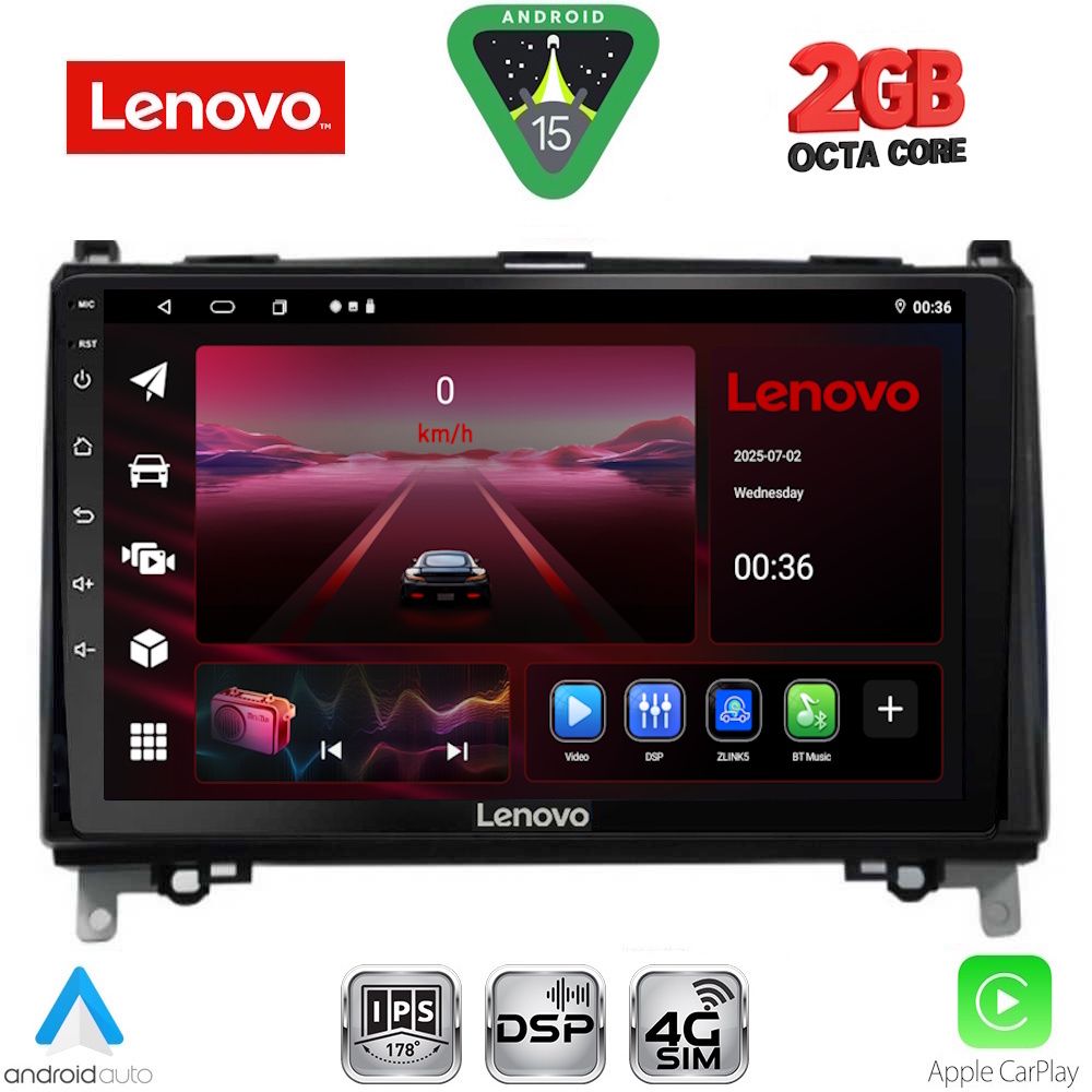 Βλησαρούλης Car Center - LENOVO LVF 5400_CPA (9inc) MULTIMEDIA TABLET for MERCEDES A – B -SPRINTER – VITO mod. 2007-2019