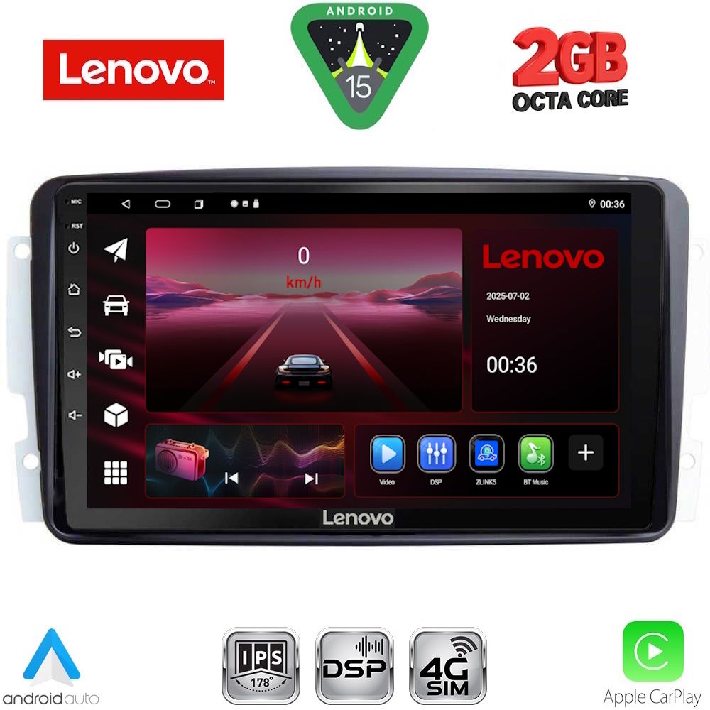 Βλησαρούλης Car Center - LENOVO LVF 5401_CPA (9inc) MULTIMEDIA TABLET for MERCEDES CLK (W209) mod. 2000-2004