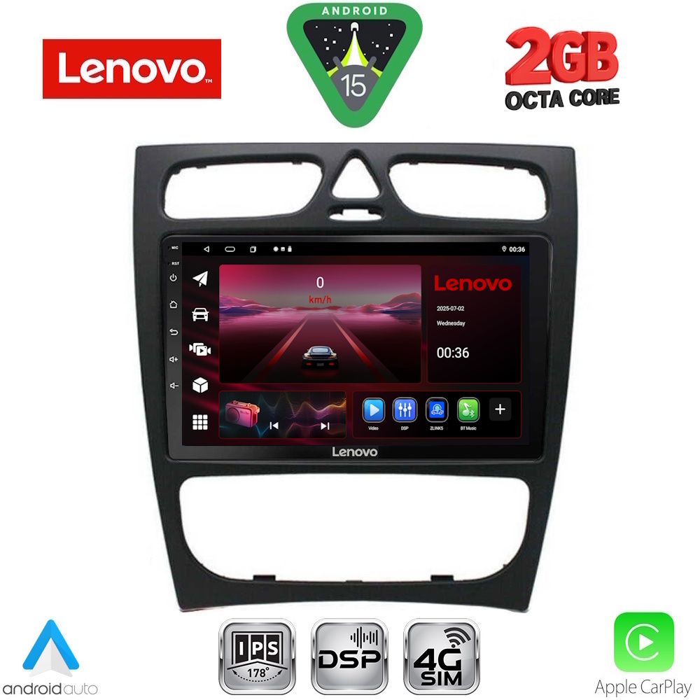 Βλησαρούλης Car Center - LENOVO LVF 5402_CPA (9inc) MULTIMEDIA TABLET for MERCEDES C (W203) mod. 1999-2004