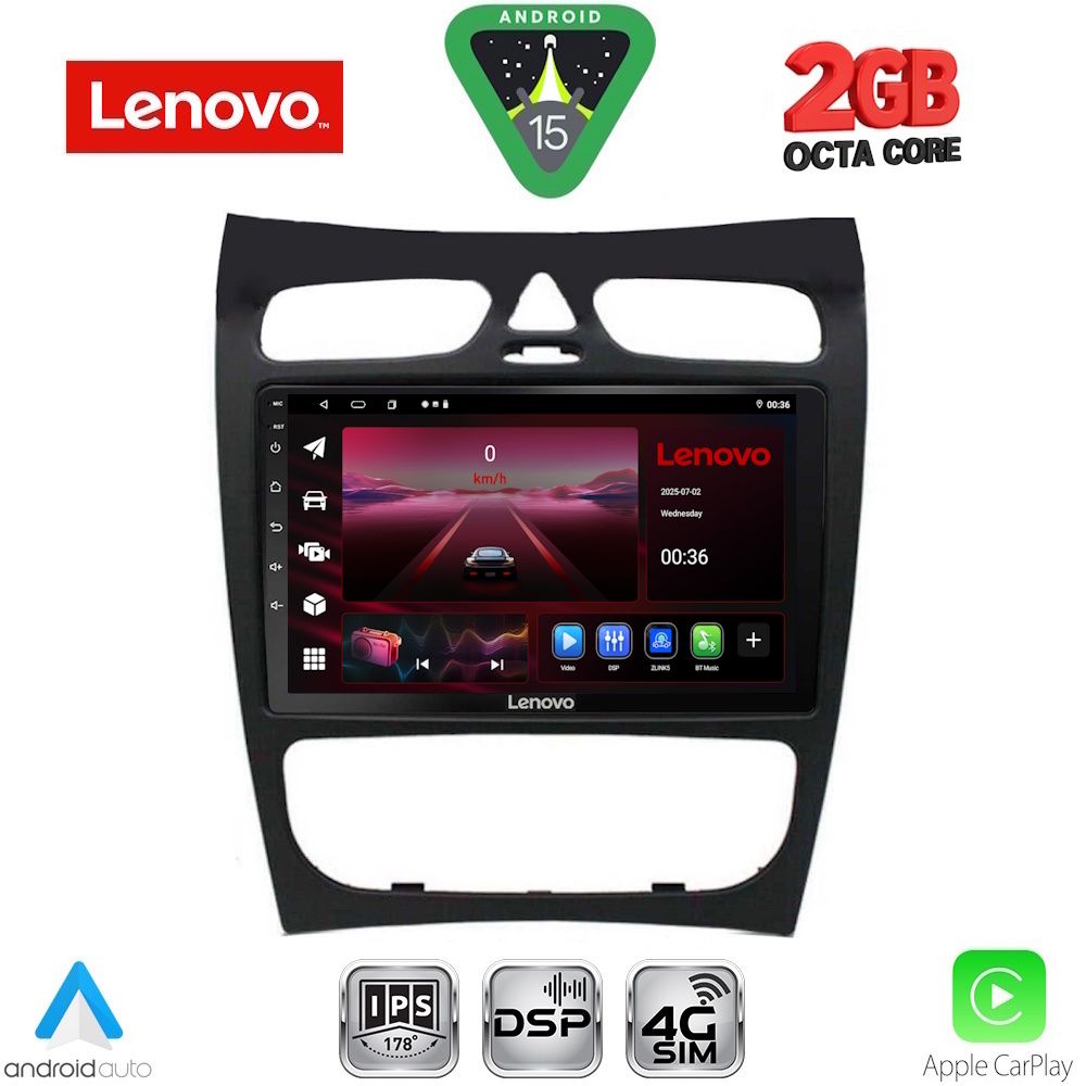 Βλησαρούλης Car Center - LENOVO LVF 5406_CPA (9inc) MULTIMEDIA TABLET for MERCEDES CLK (W209) mod. 2000-2004