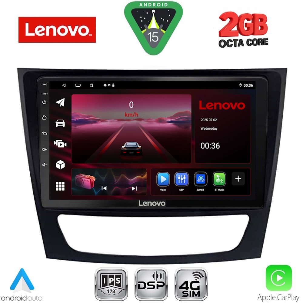 Βλησαρούλης Car Center - LENOVO LVF 5408_CPA (9inc) MULTIMEDIA TABLET for MERCEDES E (W211) – CLS (W219) mod. 2003-2009