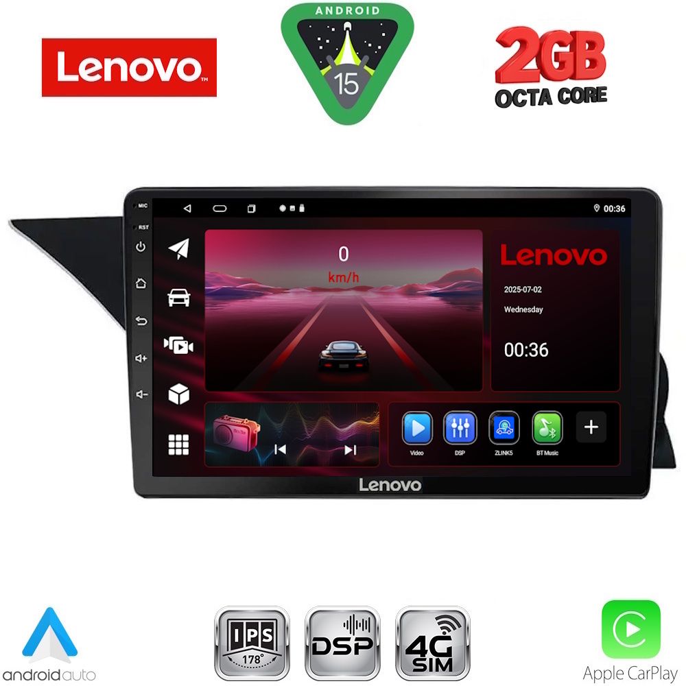 Βλησαρούλης Car Center - LENOVO LVF 5412_CPA (NTG 4.5) (9inc) MULTIMEDIA TABLET for MERCEDES GLK (X204) mod. 2013-2017