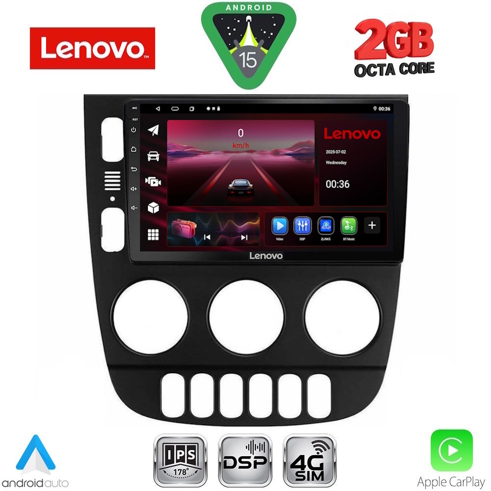 Βλησαρούλης Car Center - LENOVO LVF 5413_CPA (9inc) MULTIMEDIA TABLET for MERCEDES ML (W163) mod. 2002-2005
