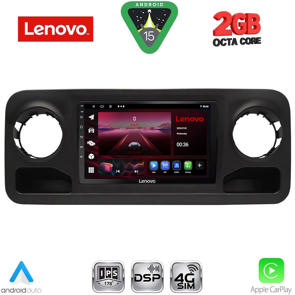 Βλησαρούλης Car Center - LENOVO LVF 5424_CPA (10inc) MULTIMEDIA TABLET for MERCEDES SPRINTER mod. 2018-2026