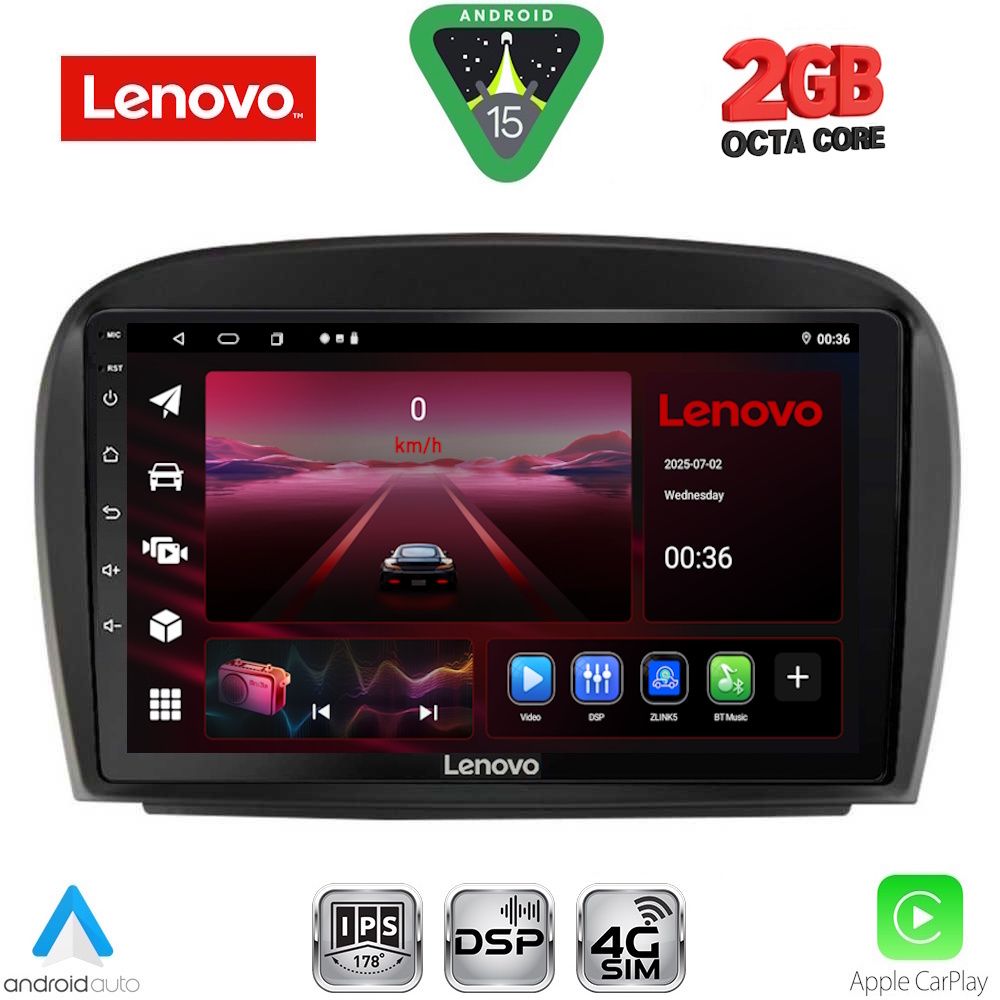 Βλησαρούλης Car Center - LENOVO LVF 5427_CPA (9inc) MULTIMEDIA TABLET for MERCEDES SL (R230) FACELIFT mod. 2006-2012