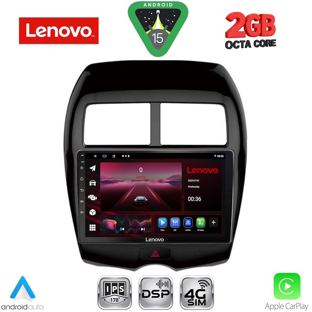 Βλησαρούλης Car Center - LENOVO LVF 5430_CPA (10inc) MULTIMEDIA TABLET for MITSUBISHI ASX mod. 2009-2020 - PEUGEOT 4008 mod. 2012-2018