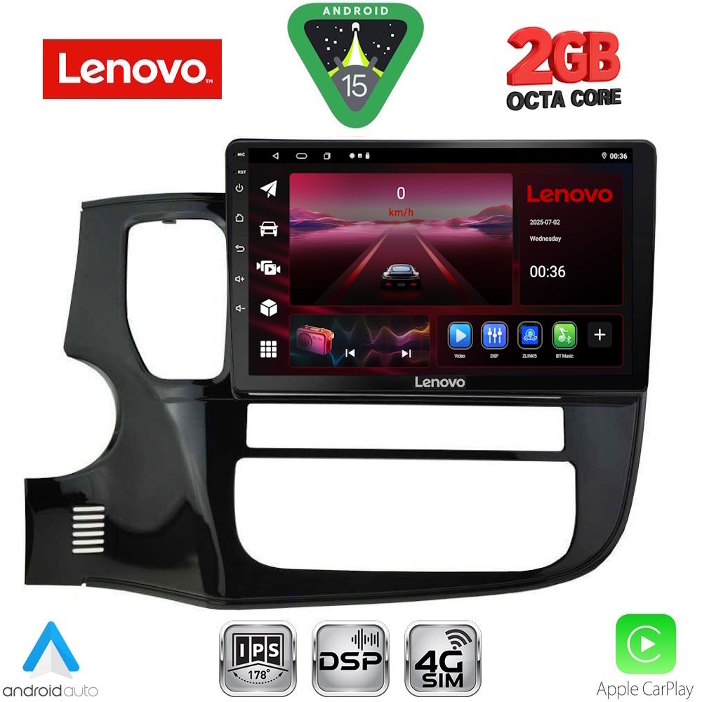 Βλησαρούλης Car Center - LENOVO LVF 5443_CPA (10inc) MULTIMEDIA TABLET for MITSUBISHI OUTLANDER mod. 2013-2020