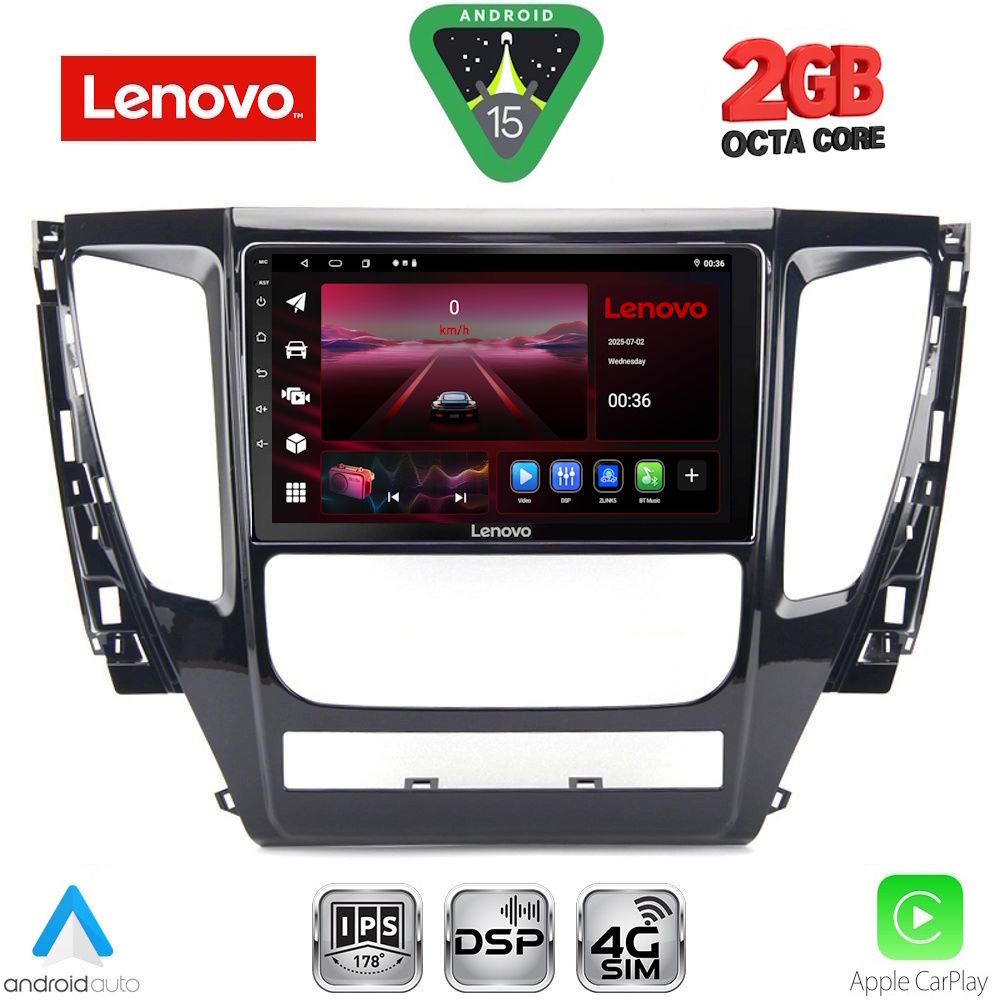 Βλησαρούλης Car Center - LENOVO LVF 5447A_CPA (9inc) MULTIMEDIA TABLET for MITSUBISHI PAJERO mod. 2013-2020