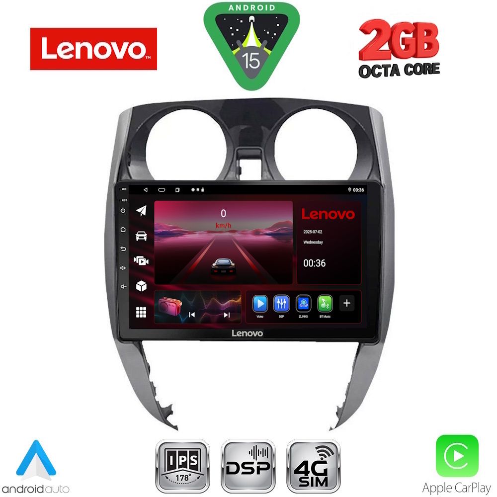 Βλησαρούλης Car Center - LENOVO LVF 5464_CPA (10inc) MULTIMEDIA TABLET for NISSAN NOTE mod. 2012-2020