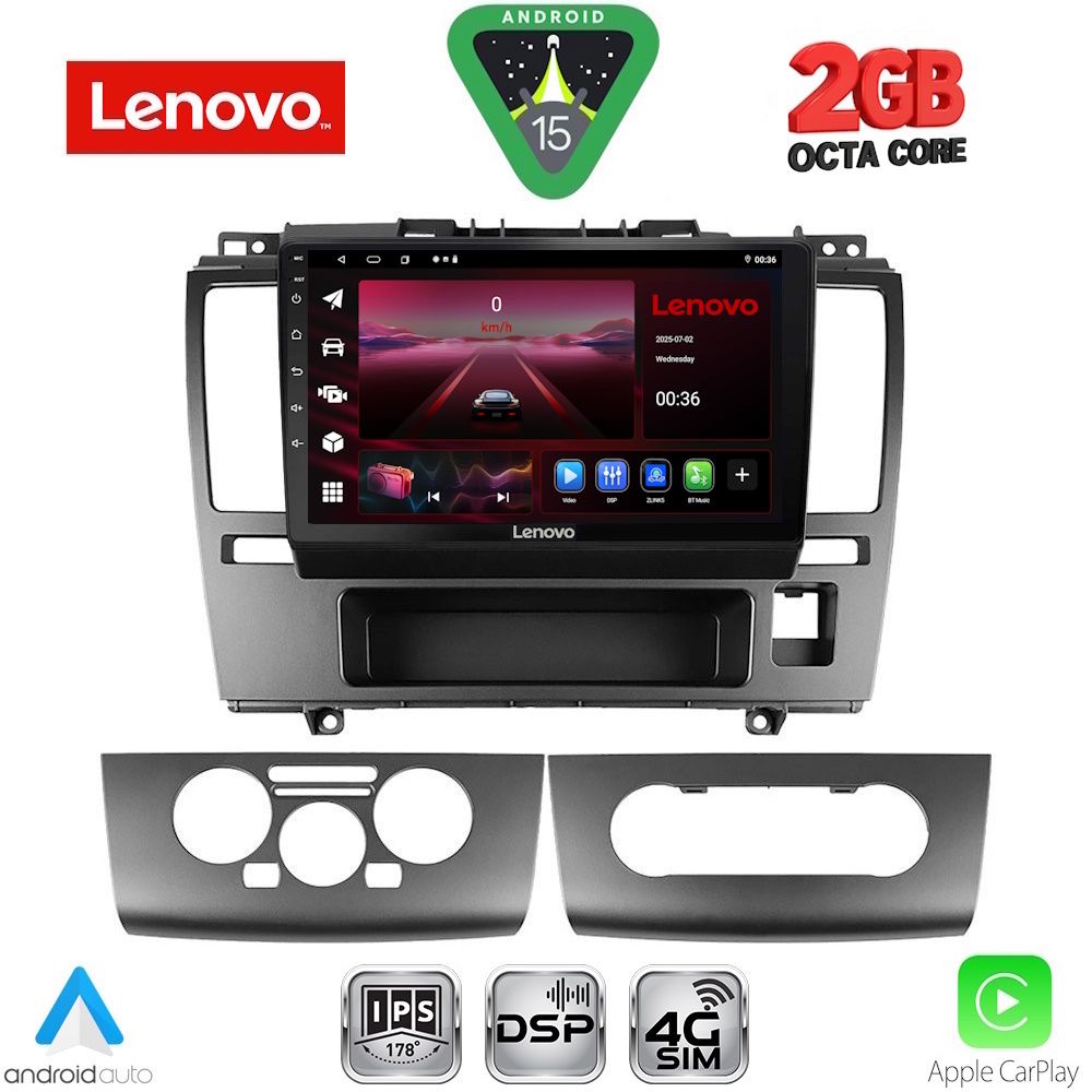 Βλησαρούλης Car Center - LENOVO LVF 5465_CPA (9inc) MULTIMEDIA TABLET for NISSAN TIDA mod. 2004-2013