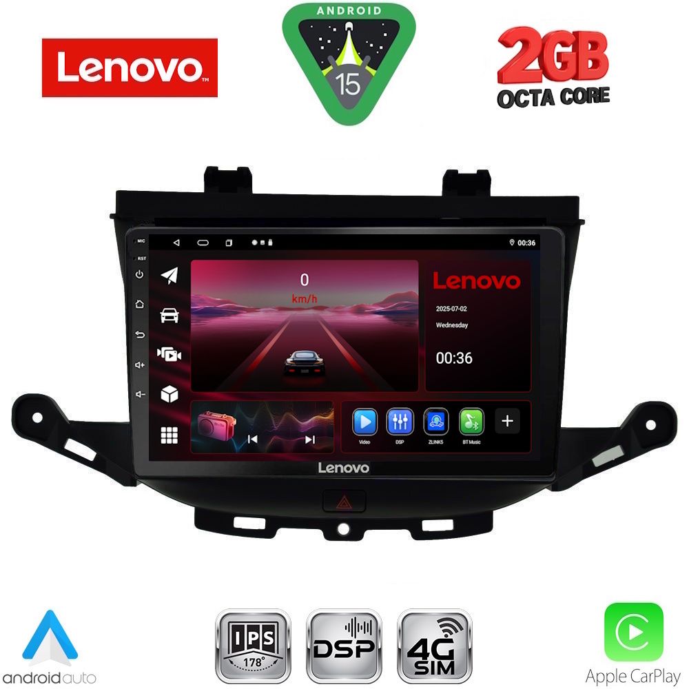 Βλησαρούλης Car Center - LENOVO LVF 5483_CPA (9inc) MULTIMEDIA TABLET for OPEL ASTRA K mod. 2015-2023