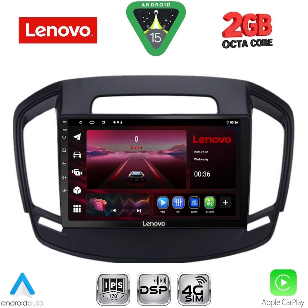 Βλησαρούλης Car Center - LENOVO LVF 5492_CPA (9inc) MULTIMEDIA TABLET for OPEL INSIGNIA mod. 2014-2017