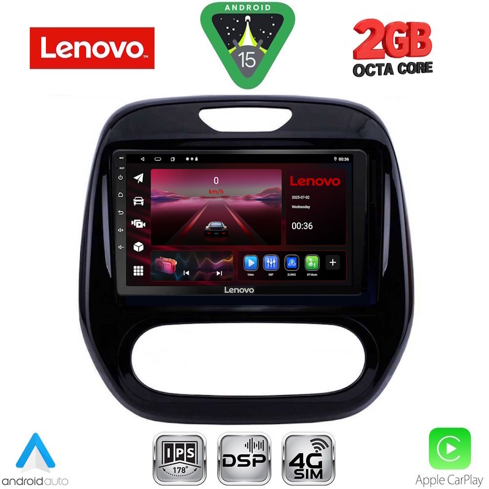 Βλησαρούλης Car Center - LENOVO LVF 5542_CPA (9inc) MULTIMEDIA TABLET for RENAULT CAPTUR mod. 2013-2019