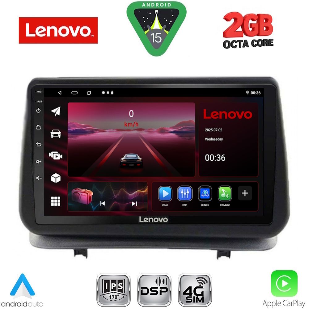 Βλησαρούλης Car Center - LENOVO LVF 5543_CPA (9inc) MULTIMEDIA TABLET for RENAULT CLIO mod. 2005-2011