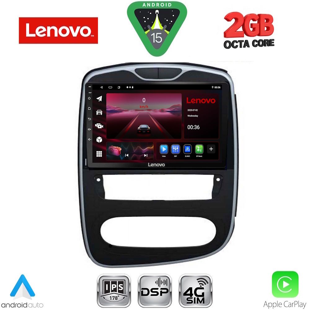 Βλησαρούλης Car Center - LENOVO LVF 5545_CPA (10inc) MULTIMEDIA TABLET for RENAULT CLIO mod. 2016-2019