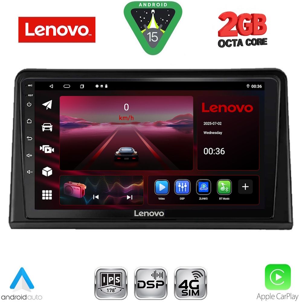 Βλησαρούλης Car Center - LENOVO LVF 5548_CPA (9inc) MULTIMEDIA TABLET for RENAULT EXPRESS mod. 2020-2026