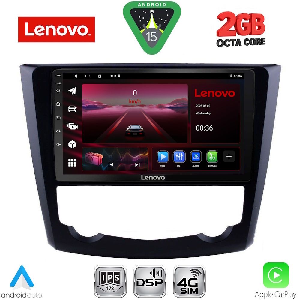 Βλησαρούλης Car Center - LENOVO LVF 5549_CPA (9inc) MULTIMEDIA TABLET for RENAULT KADJAR mod. 2015-2022