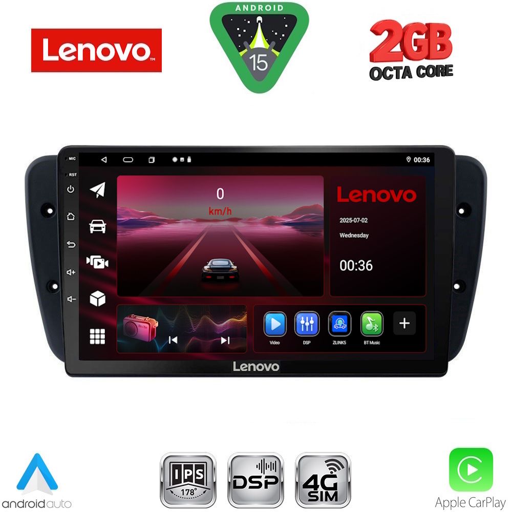 Βλησαρούλης Car Center - LENOVO LVF 5571_CPA (9inc) MULTIMEDIA TABLET for SEAT IBIZA mod. 2008-2015
