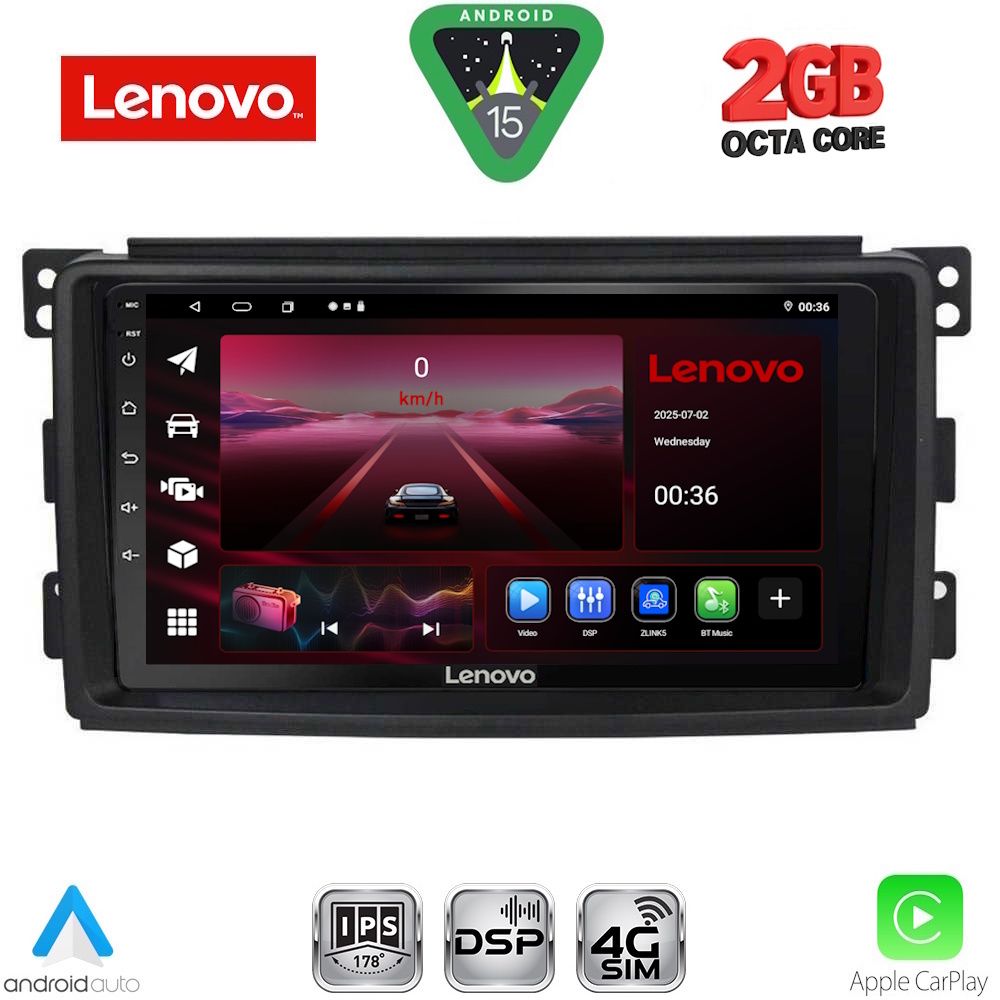 Βλησαρούλης Car Center - LENOVO LVF 5621_CPA (9inc) MULTIMEDIA TABLET for SMART mod. 2007-2010