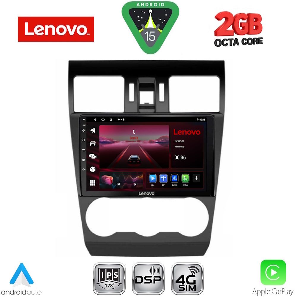 Βλησαρούλης Car Center - LENOVO LVF 5663_CPA (9inc) MULTIMEDIA TABLET for SUBARU FORESTER - IMPREZA - XV mod. 2013-2019