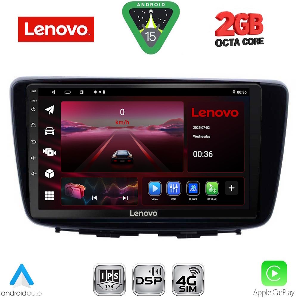 Βλησαρούλης Car Center - LENOVO LVF 5672_CPA (9inc) MULTIMEDIA TABLET for SUZUKI BALENO mod. 2016-2022