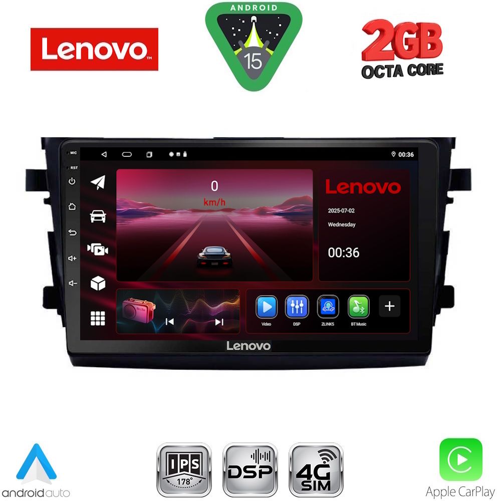Βλησαρούλης Car Center - LENOVO LVF 5674_CPA (9inc) MULTIMEDIA TABLET for SUZUKI CELERIO mod. 2015-2021
