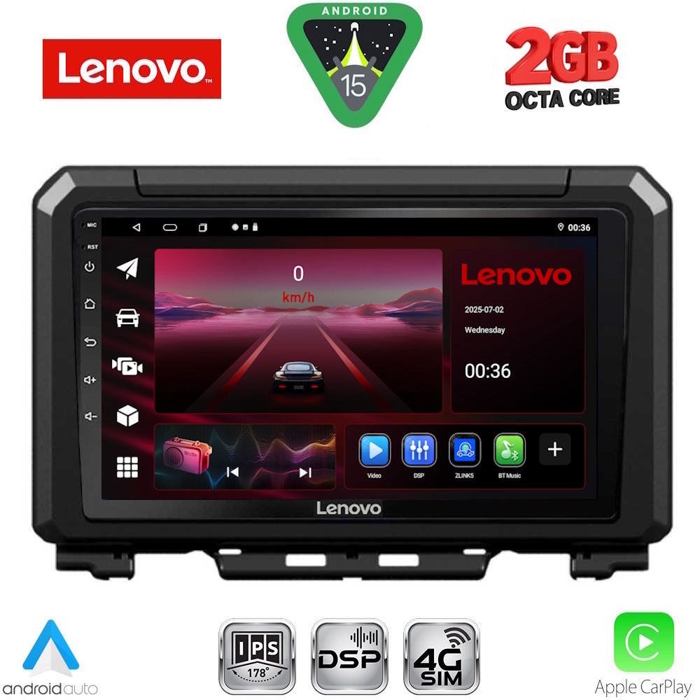 Βλησαρούλης Car Center - LENOVO LVF 5679_CPA (9inc) MULTIMEDIA TABLET for SUZUKI JIMNY mod. 2017-2026