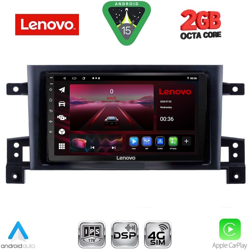 Βλησαρούλης Car Center - LENOVO LVF 5696_CPA (9inc) MULTIMEDIA TABLET for SUZUKI GRAND VITARA mod. 2005-2015