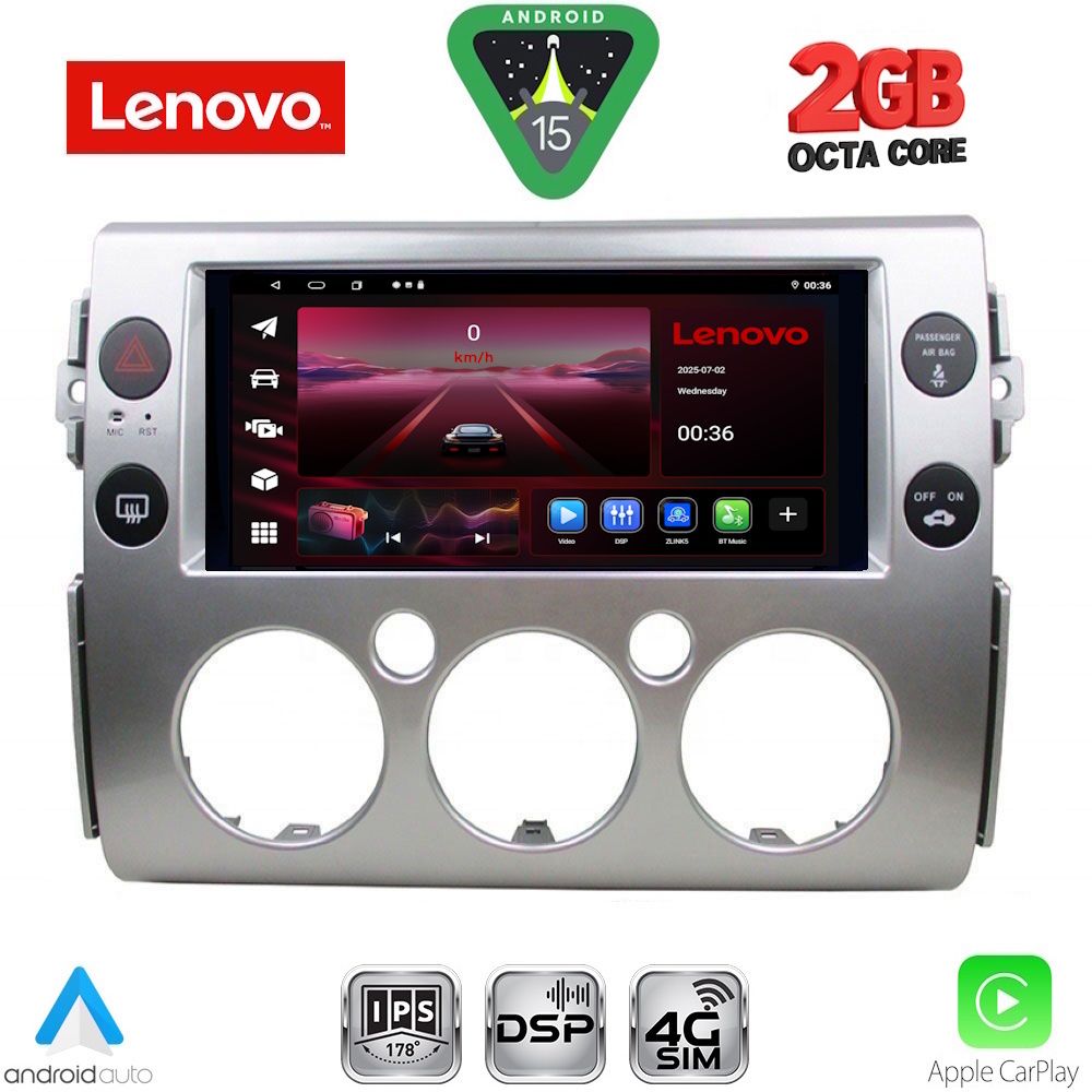 Βλησαρούλης Car Center - LENOVO LVF 5717_CPA (9inc) MULTIMEDIA TABLET for TOYOTA FJ CRUISER mod. 2007-2013