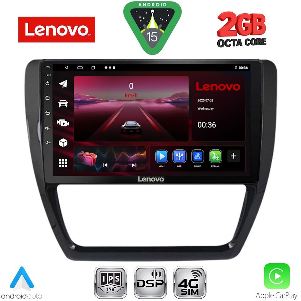 Βλησαρούλης Car Center - LENOVO LVF 5741_CPA (10inc) MULTIMEDIA TABLET for VW JETTA mod. 2010-2016