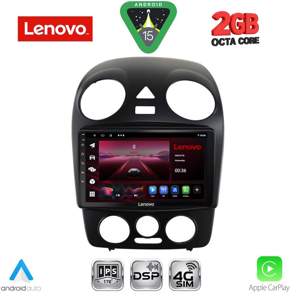 Βλησαρούλης Car Center - LENOVO LVF 5742_CPA (9inc) MULTIMEDIA TABLET for VW BEETLE mod. 2004-2011