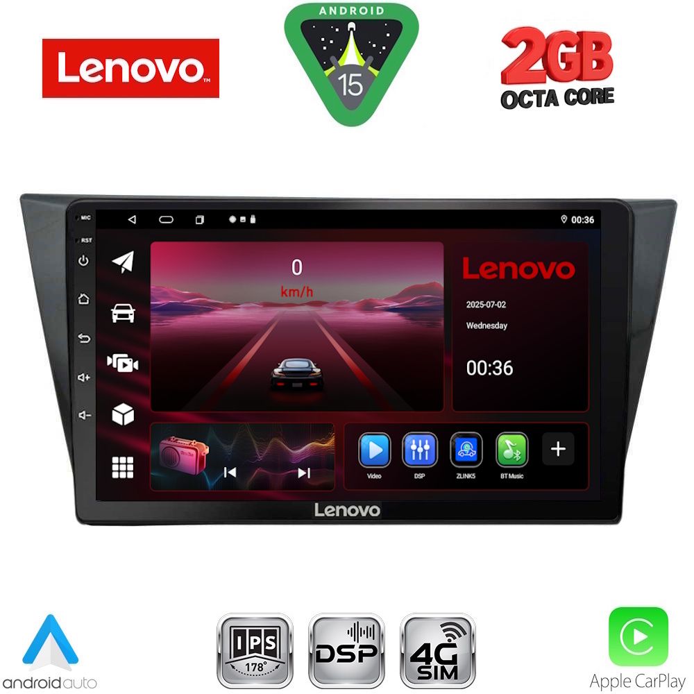 Βλησαρούλης Car Center - LENOVO LVF 5761_CPA (10inc) MULTIMEDIA TABLET for VW TIGUAN mod. 2016-2024