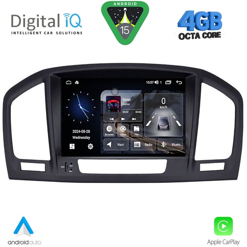 Βλησαρούλης Car Center - DIGITAL IQ MSG 414_CPA (8” DECK) MULTIMEDIA SYSTEM for OPEL INSIGNIA mod. 2008-2013 – SAAB 9.5 mod. 2006-2012