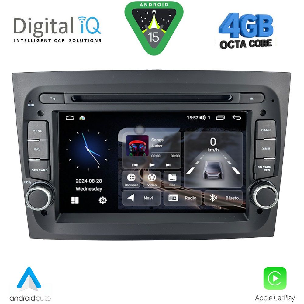 Βλησαρούλης Car Center - DIGITAL IQ MSG 438_CPA (7'' DECK) MULTIMEDIA SYSTEM for FIAT DOBLO mod. 2015-2022